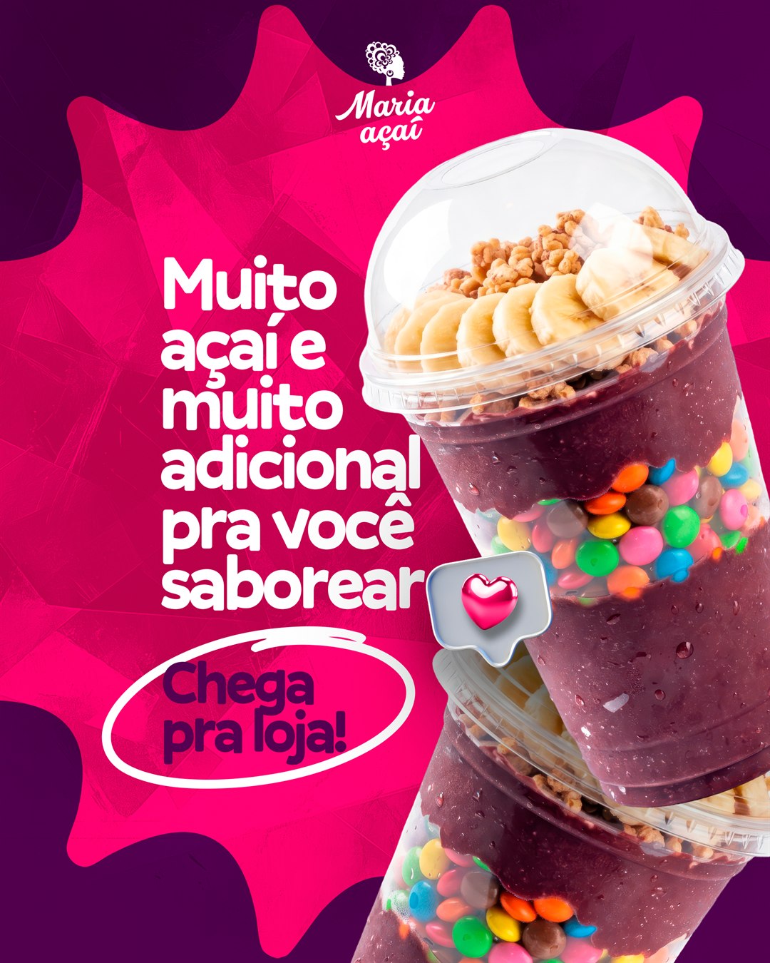 Arte de social media 4 — Maria Açaí