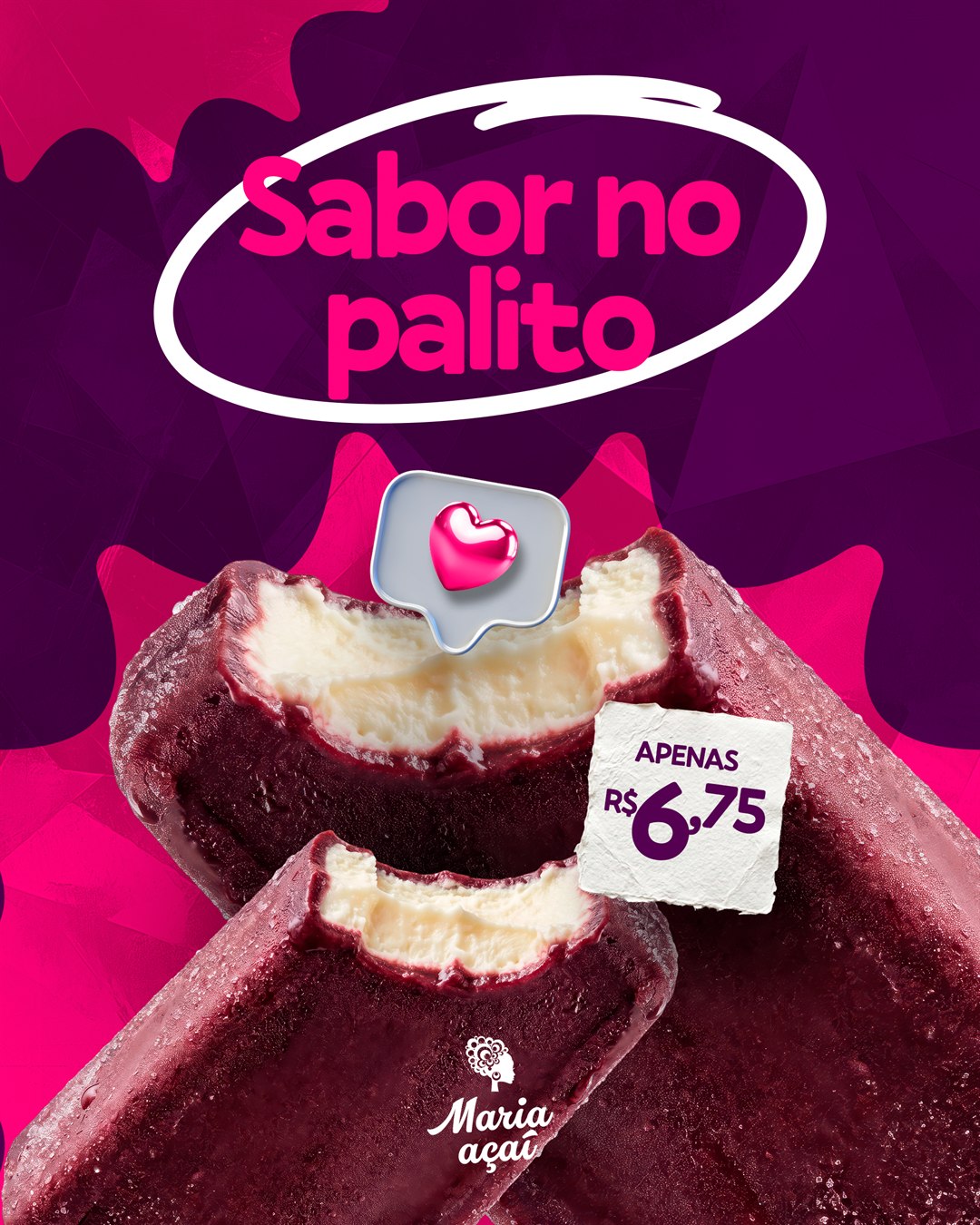 Arte de social media 5 — Maria Açaí