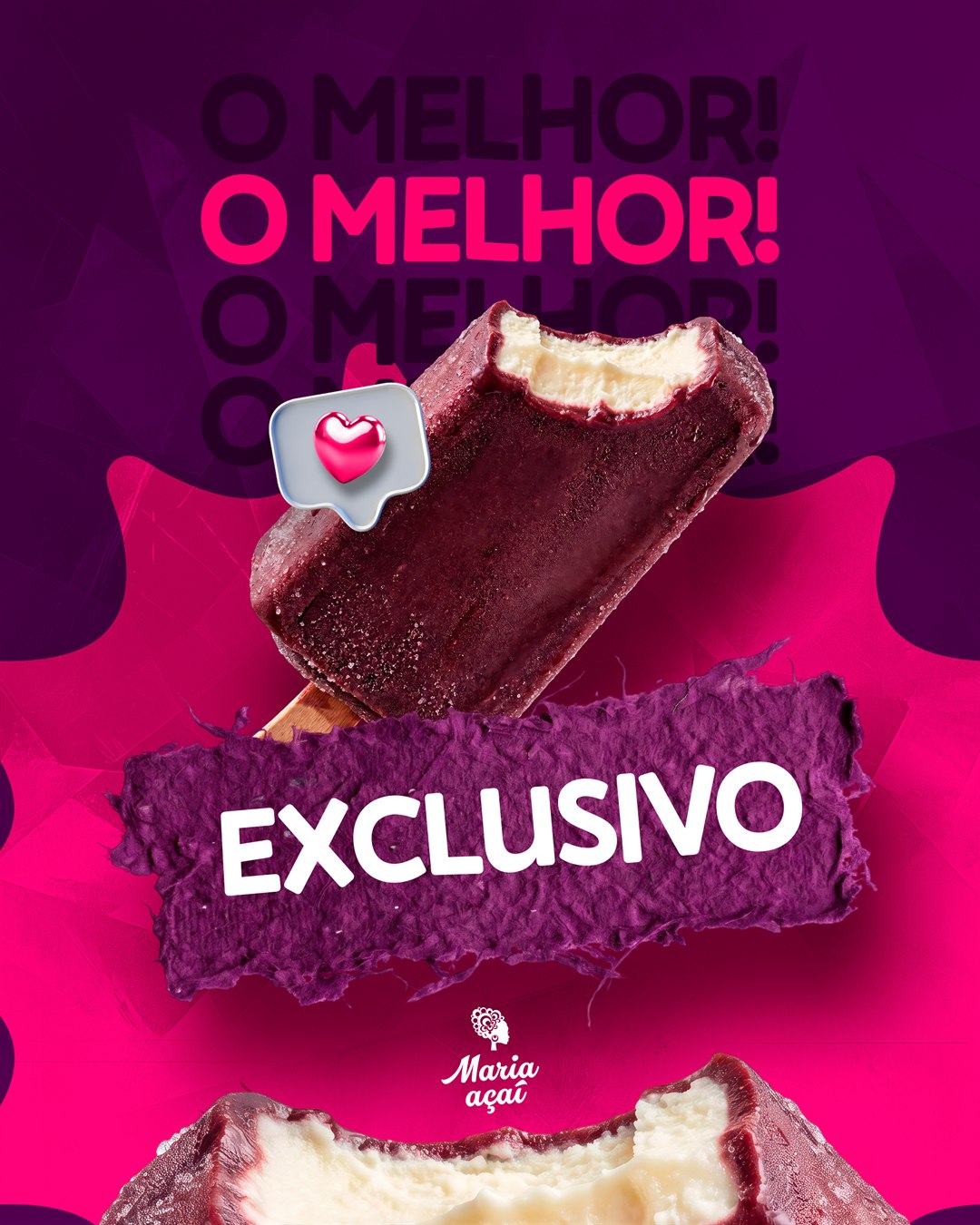 Arte de social media 6 — Maria Açaí